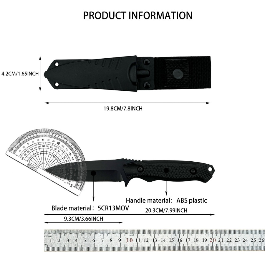 Faca reta de emergência para a - Camping Cooking Knife With Sheath avaliação e preço
