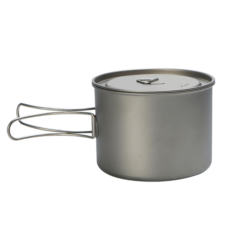 Panela de titânio com alça sus - Camping Cooking Tool Set avaliação e preço