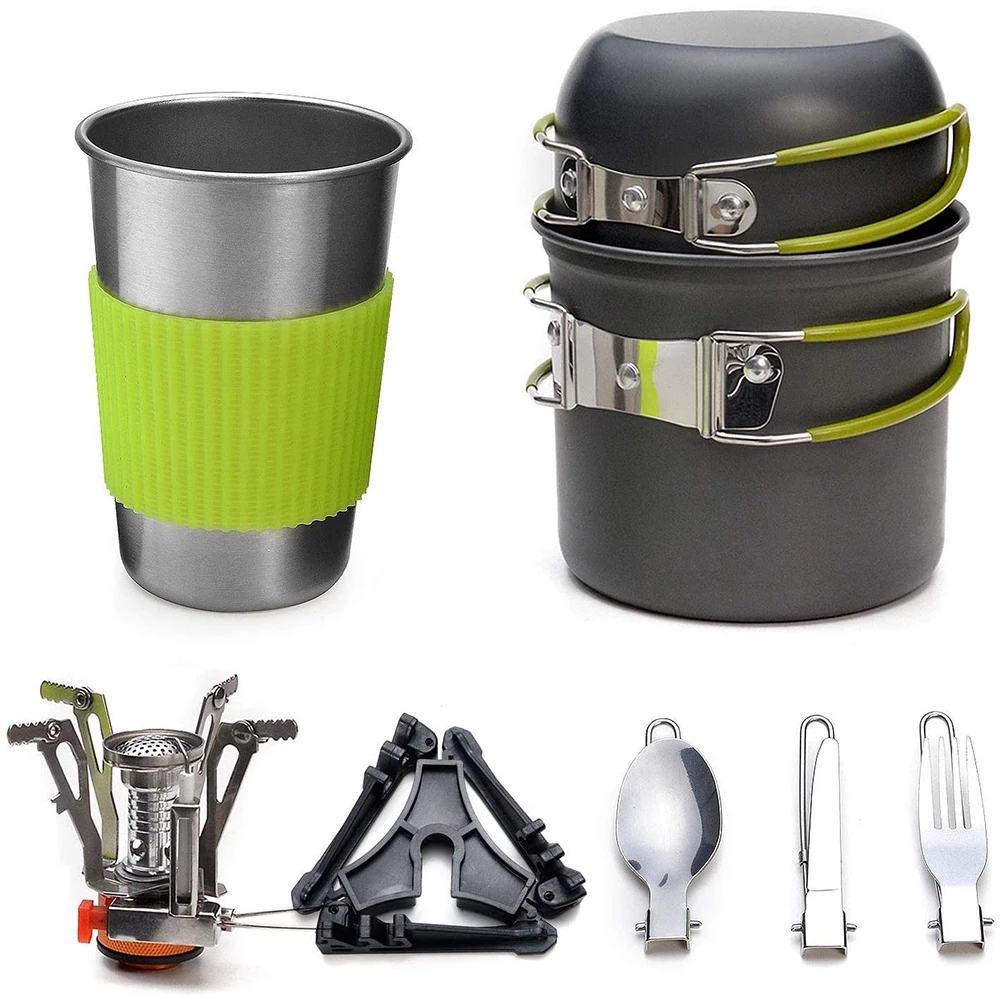 Kit de panelas de acampamento  - Camping Cooking Pot Set avaliação e preço